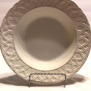 Pier 1 9 1/4" Basket Relief Quadrieoglio Soup Bowl Made in Italy